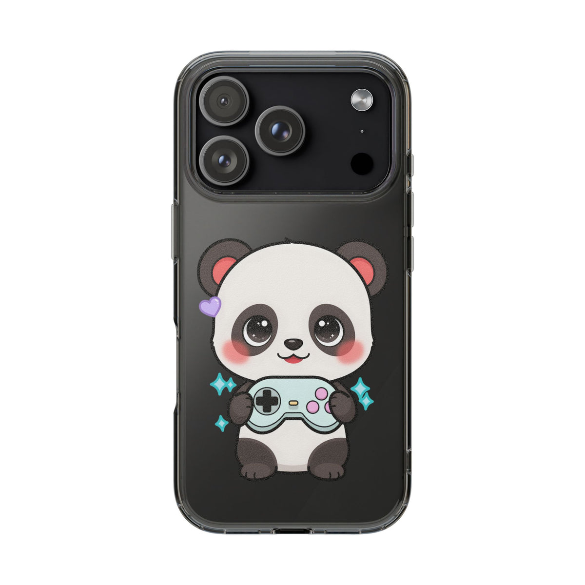 Gamer Panda Clear Impact-Resistant Phone Case