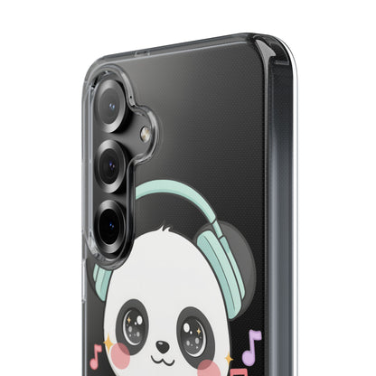 Kawaii Panda Phone Case with Headphones