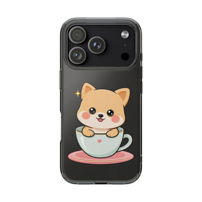 Kawaii Shiba Inu Phone Case – Cute Puppy in a Teacup