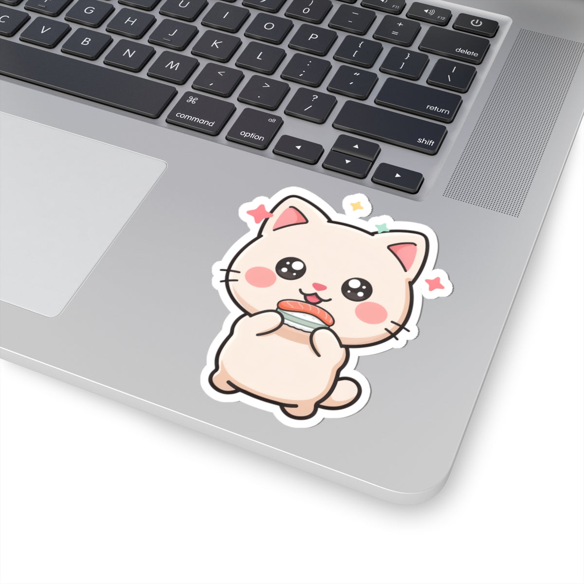 Kawaii Sushi Cat Sticker for Laptop and Journal