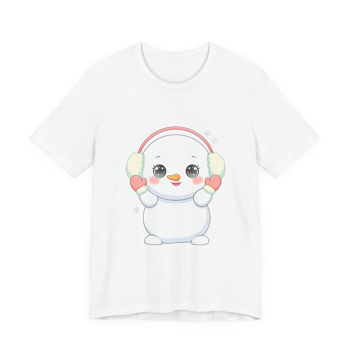 Kawaii Snowman T-Shirt for Cute Winter Style