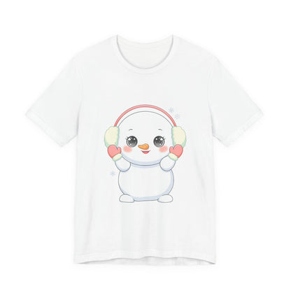 Kawaii Snowman T-Shirt for Cute Winter Style
