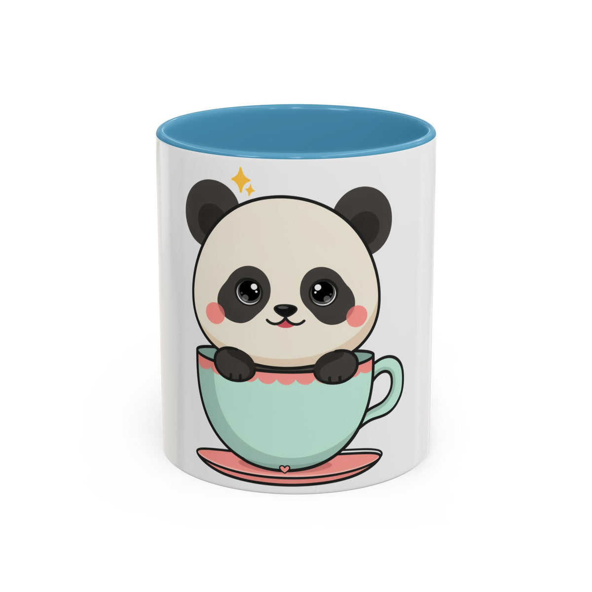 Kawaii Panda Accent Coffee Mug for Panda Lovers