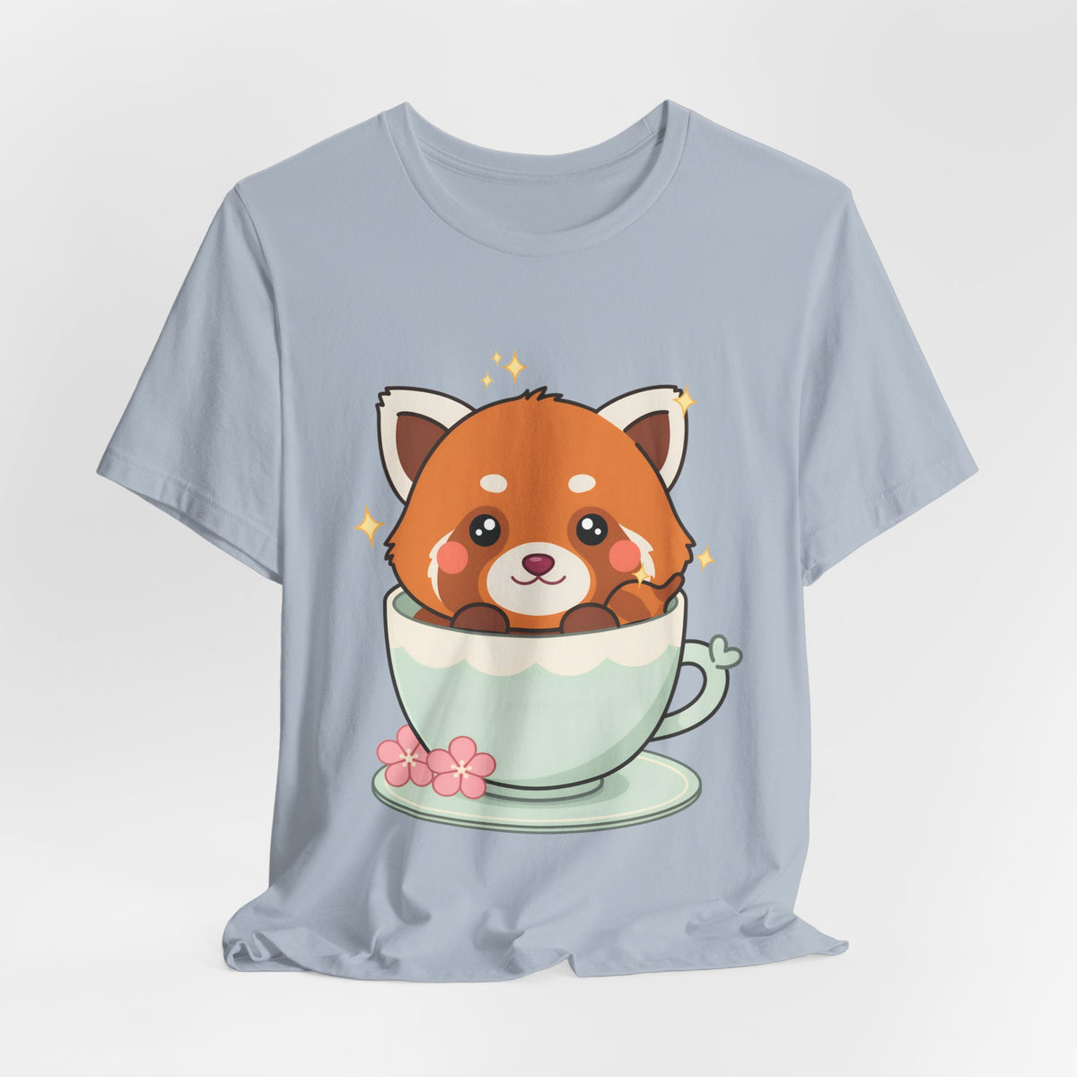 Kawaii Red Panda T-Shirt, Cute Tea Lover Gift