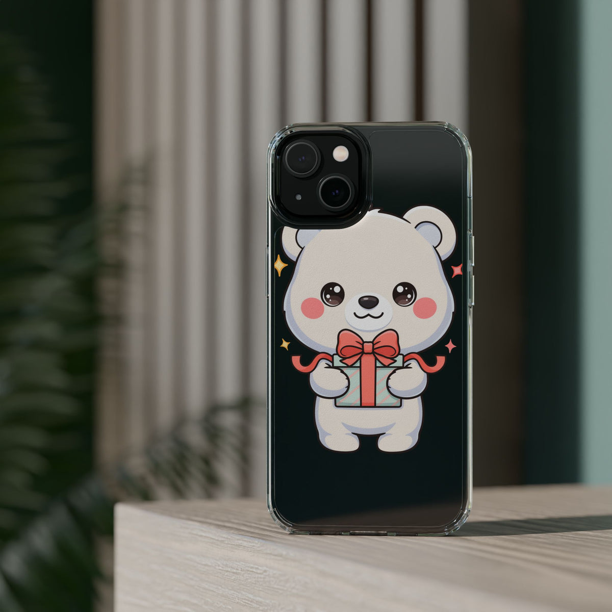Kawaii Polar Bear Gift Phone Case for Holiday Gifting