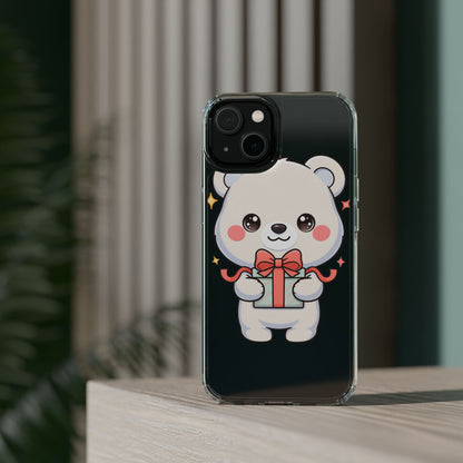 Kawaii Polar Bear Gift Phone Case for Holiday Gifting
