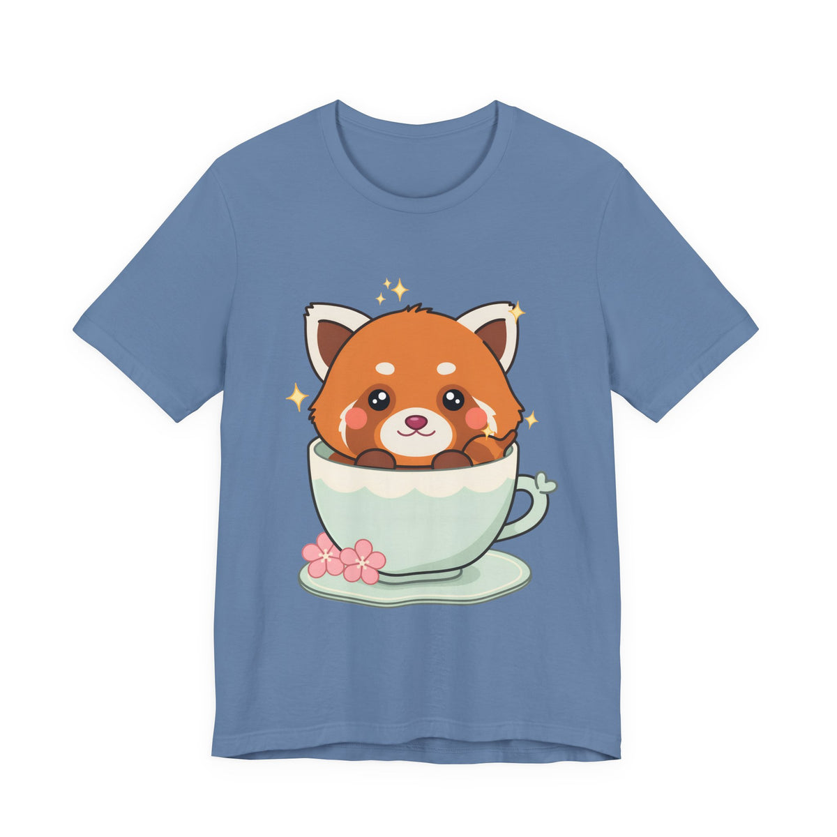 Kawaii Red Panda T-Shirt, Cute Tea Lover Gift