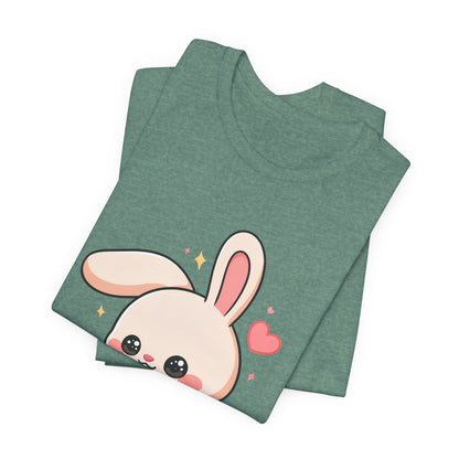 Kawaii Bunny Skateboard T-Shirt for Cute Style Fans