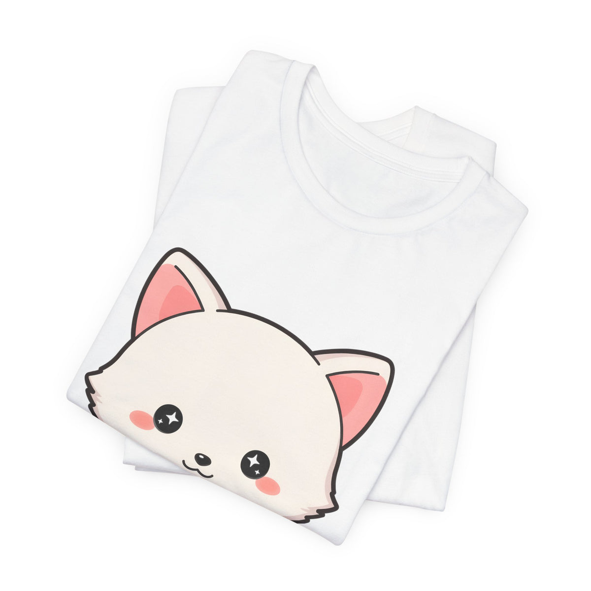 Christmas Fox T-Shirt, Cute Mistletoe Kawaii Tee