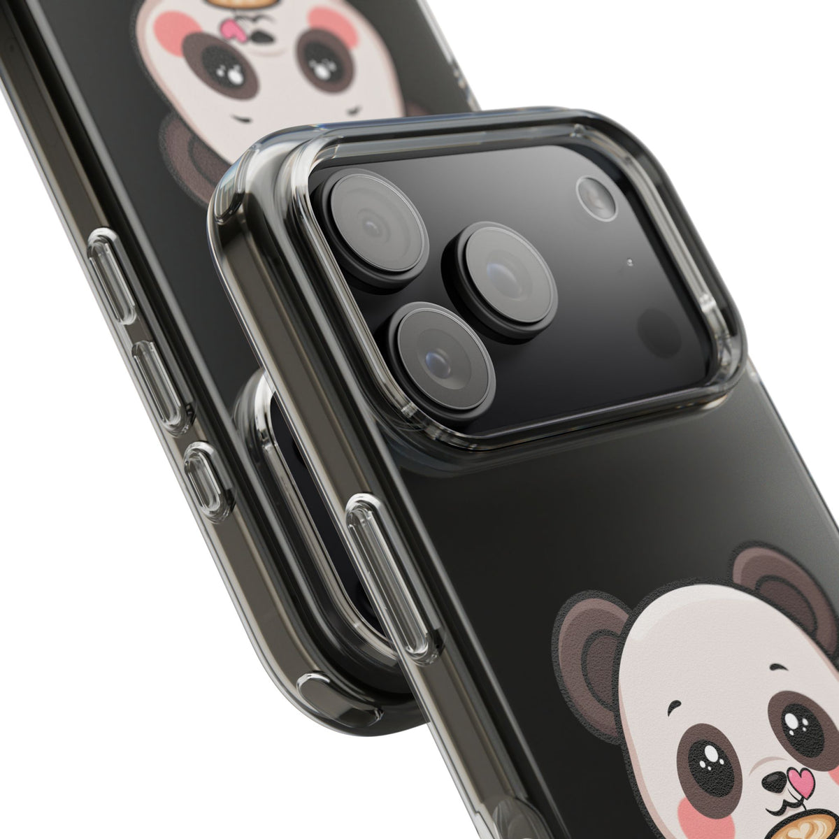 Kawaii Panda Latte Clear Impact-Resistant Case