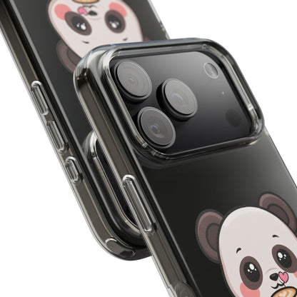 Kawaii Panda Latte Clear Impact-Resistant Case
