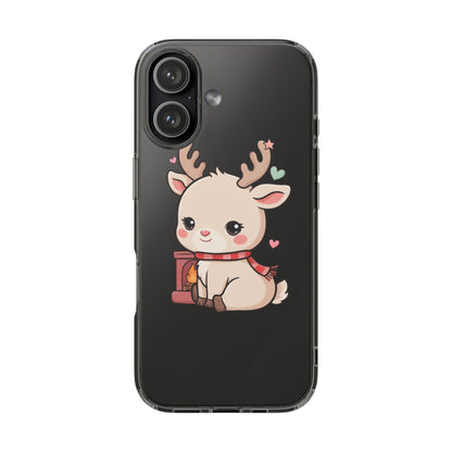 Kawaii Reindeer Phone Case for Cozy Holiday Cheer