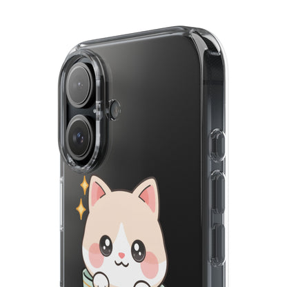 Kawaii Cat Phone Case, Cute Teacup Kitty Gift