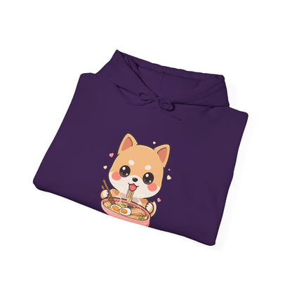 Kawaii Shiba Inu Ramen Hoodie for Cozy Noodle Nights