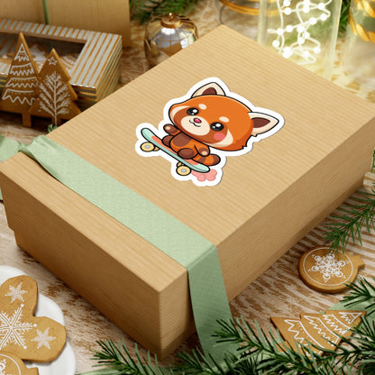 Kawaii Red Panda Skateboard Sticker for Cute Decor