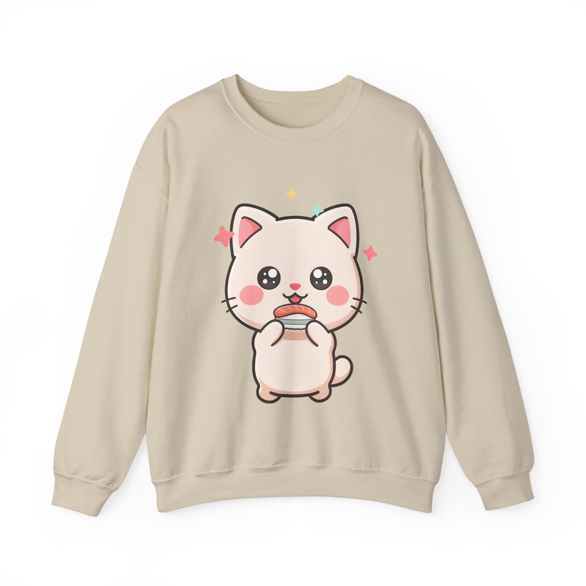Kawaii Cat Sushi Sweatshirt for Cute Cat Lovers