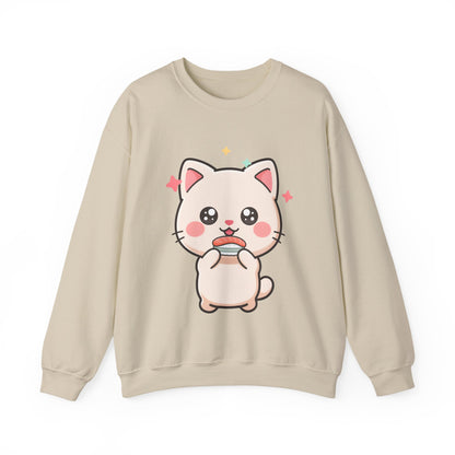 Kawaii Cat Sushi Sweatshirt for Cute Cat Lovers