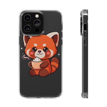Kawaii Red Panda Phone Case with Latte