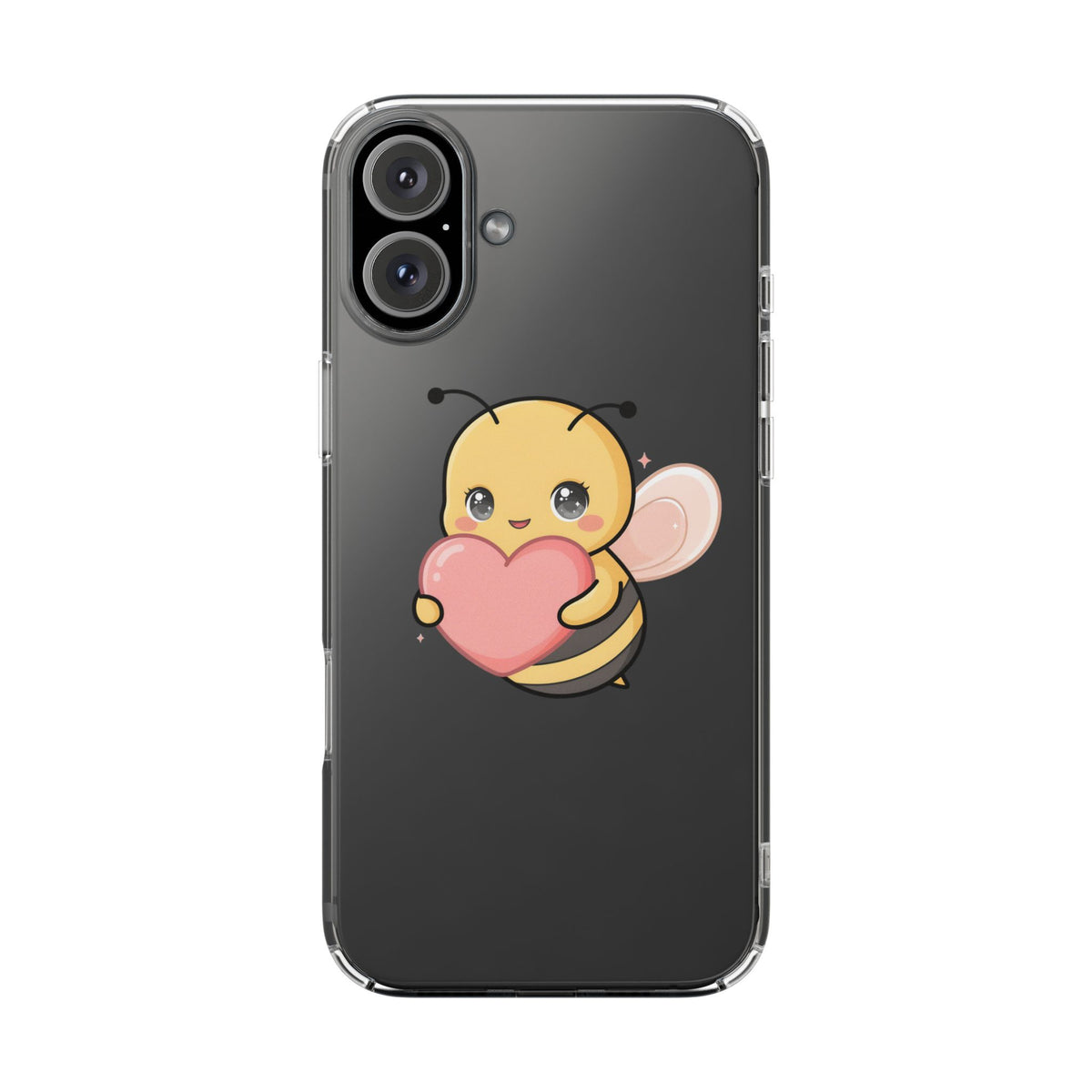 Kawaii Bee Clear Impact-Resistant Phone Case
