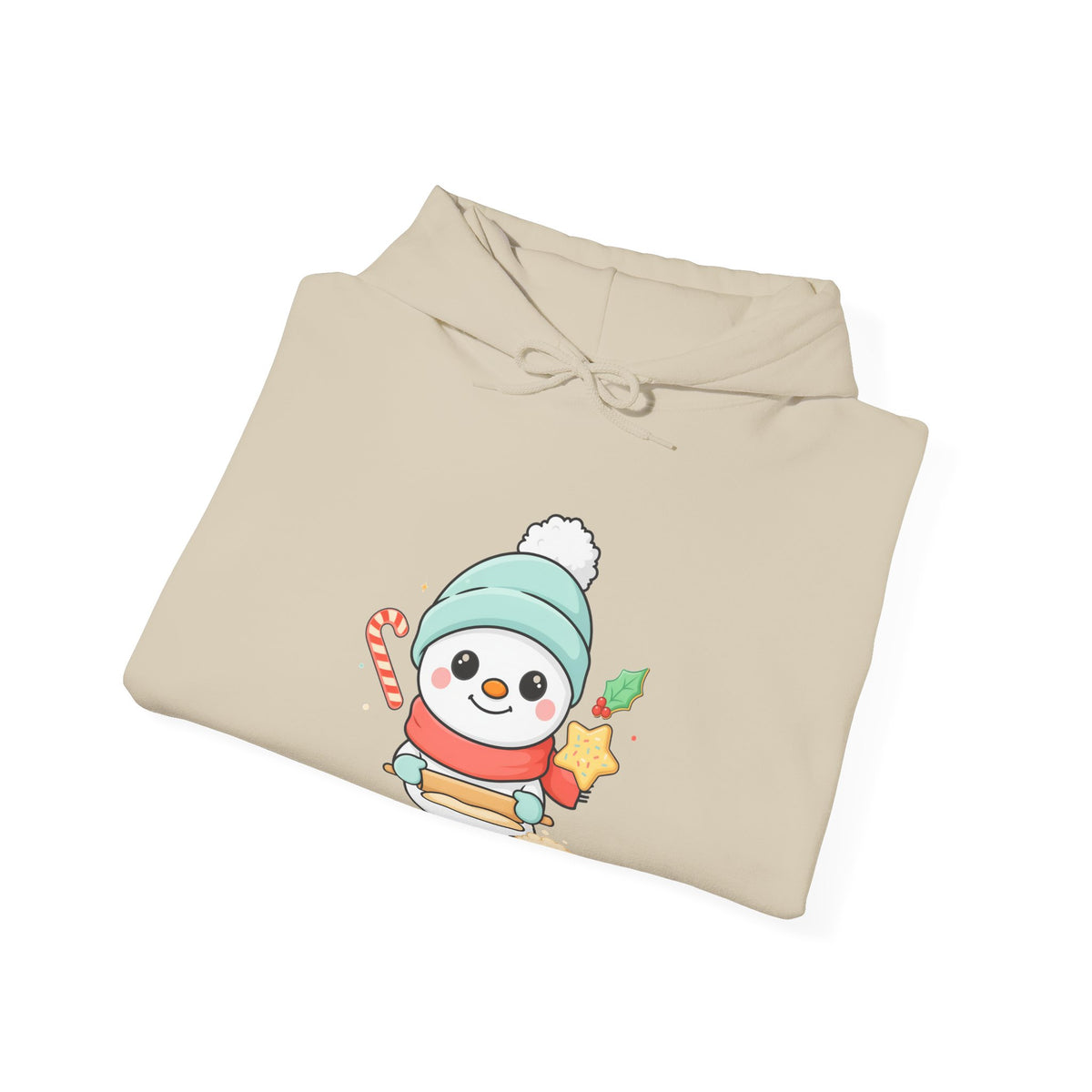 Christmas Snowman Hoodie for Cozy Cookie-Baking Cheer