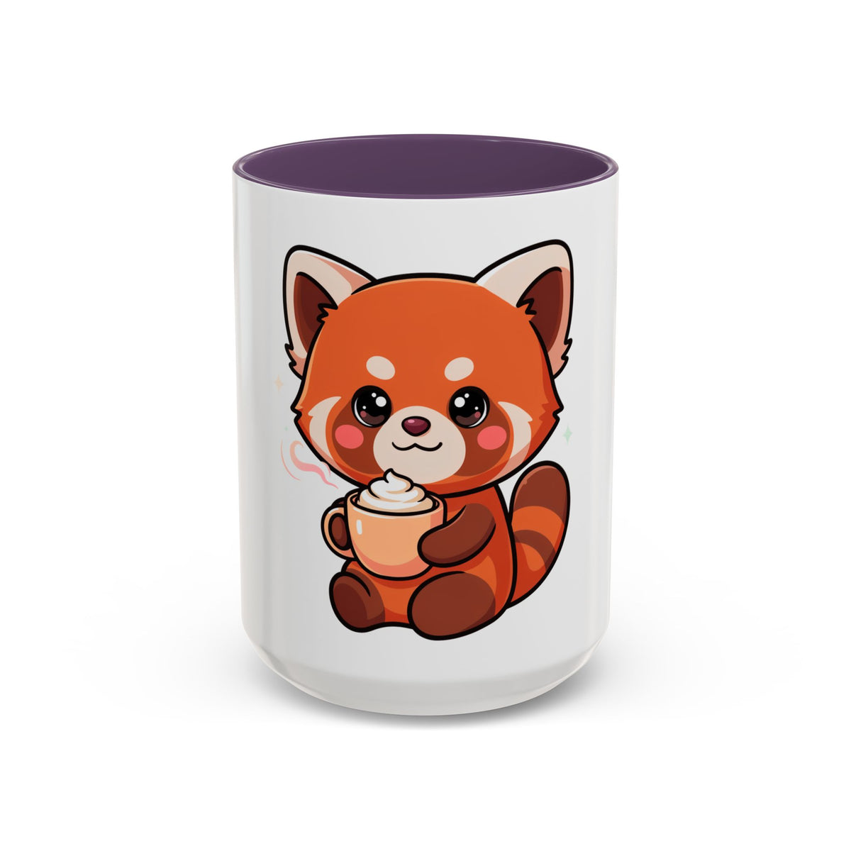 Red Panda Coffee Mug, Cute Latte Lover Accent Mug
