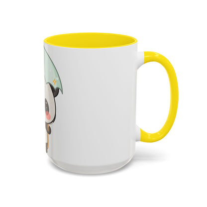 Cute Panda Accent Coffee Mug for Rainy Day Sips