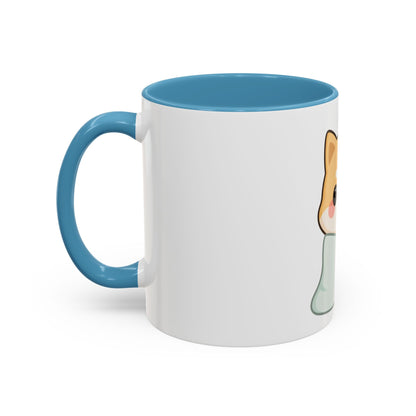 Kawaii Shiba Inu Accent Coffee Mug for Cozy Moments