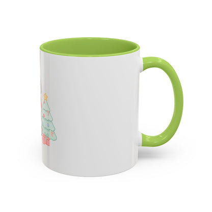 Kawaii Polar Bear Christmas Mug, 11 oz Accent Coffee Mug