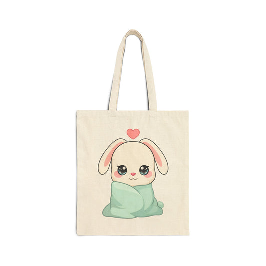 Kawaii Bunny Tote Bag, Cozy Gift for Bunny Lovers