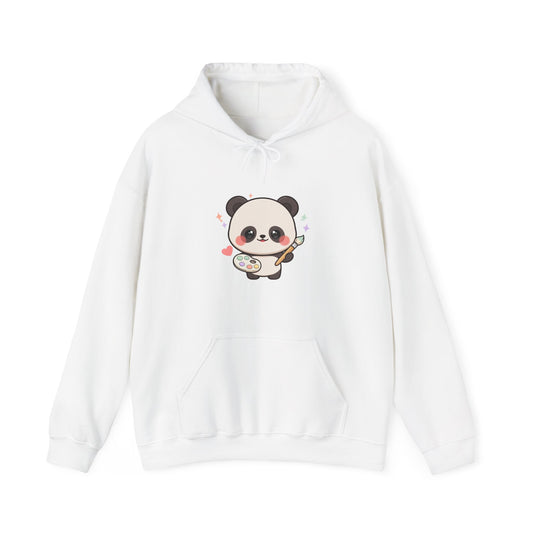 Kawaii Panda Artist Hoodie for Cozy Creative Days