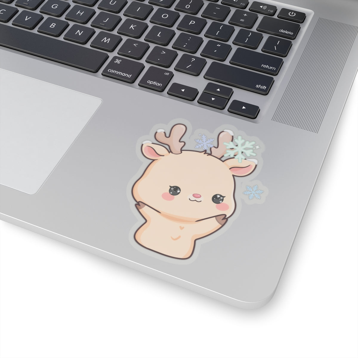 Kawaii Reindeer Sticker for Cozy Winter Decor