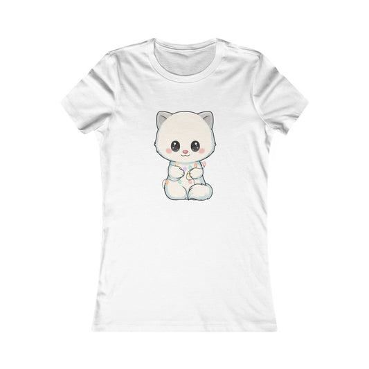 Kawaii Arctic Fox Tee for Cozy Winter Errands