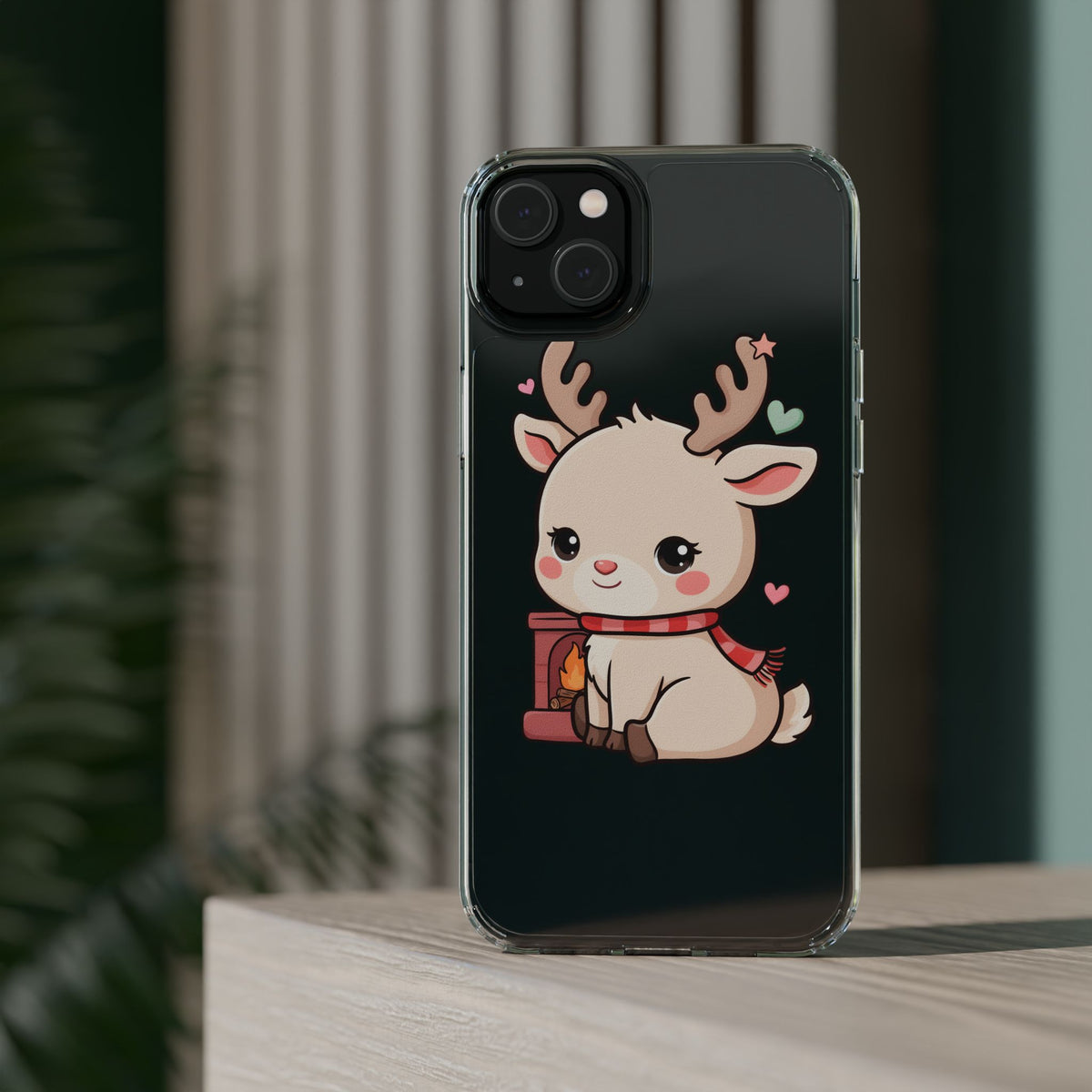Kawaii Reindeer Phone Case for Cozy Holiday Cheer