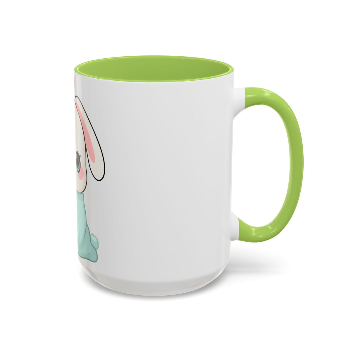 Kawaii Bunny Accent Coffee Mug for Cozy Moments