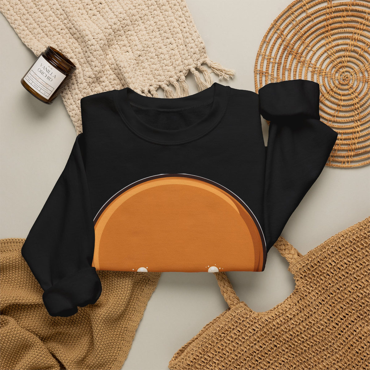 Gingerbread Man Sweatshirt, Cute Kawaii Christmas Crewneck