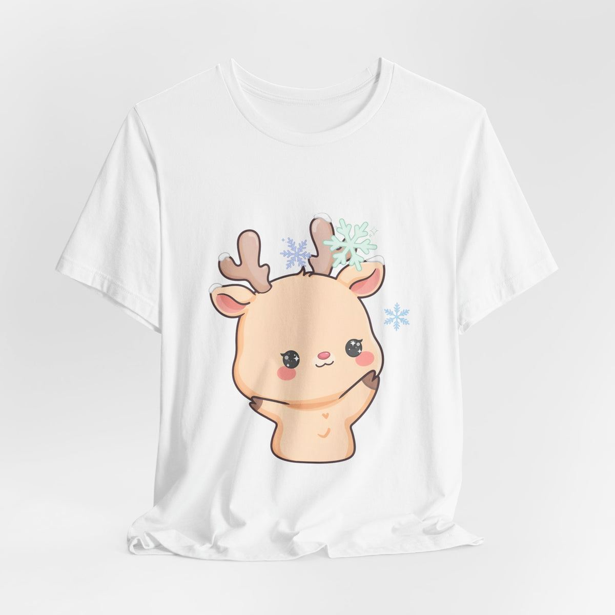 Kawaii Reindeer T-Shirt for Cute Winter Outfits