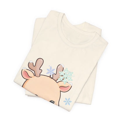 Kawaii Reindeer T-Shirt for Cute Winter Outfits