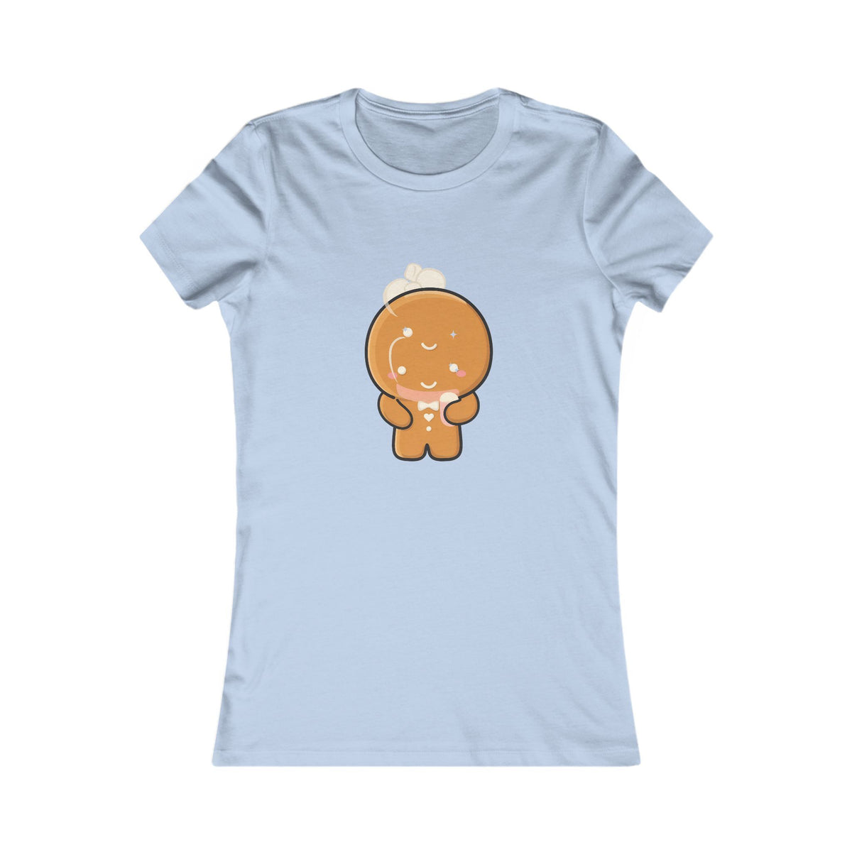 Kawaii Gingerbread Man T-Shirt for Cozy Cocoa Breaks