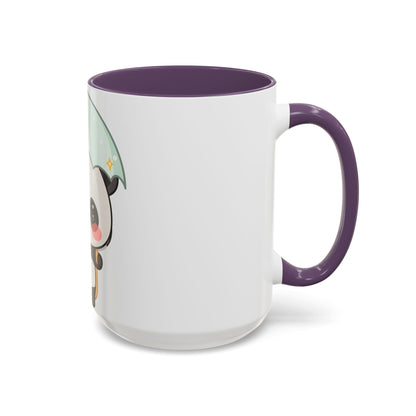 Cute Panda Accent Coffee Mug for Rainy Day Sips