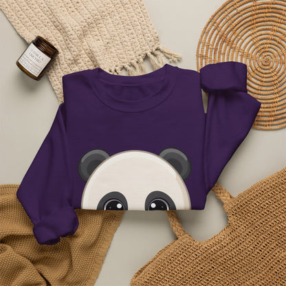 Kawaii Panda Donut Sweatshirt, Cute Chibi Crewneck
