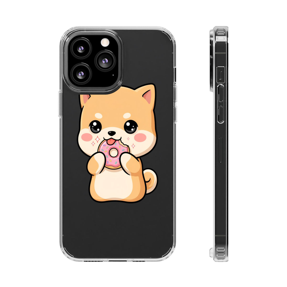 Kawaii Shiba Inu Phone Case with Donut