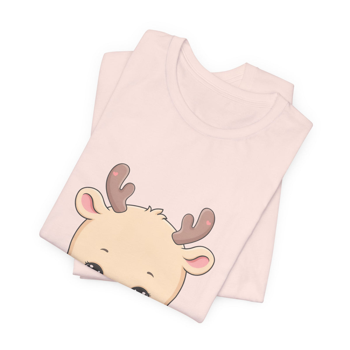 Kawaii Reindeer T-Shirt for Cozy Cocoa Season