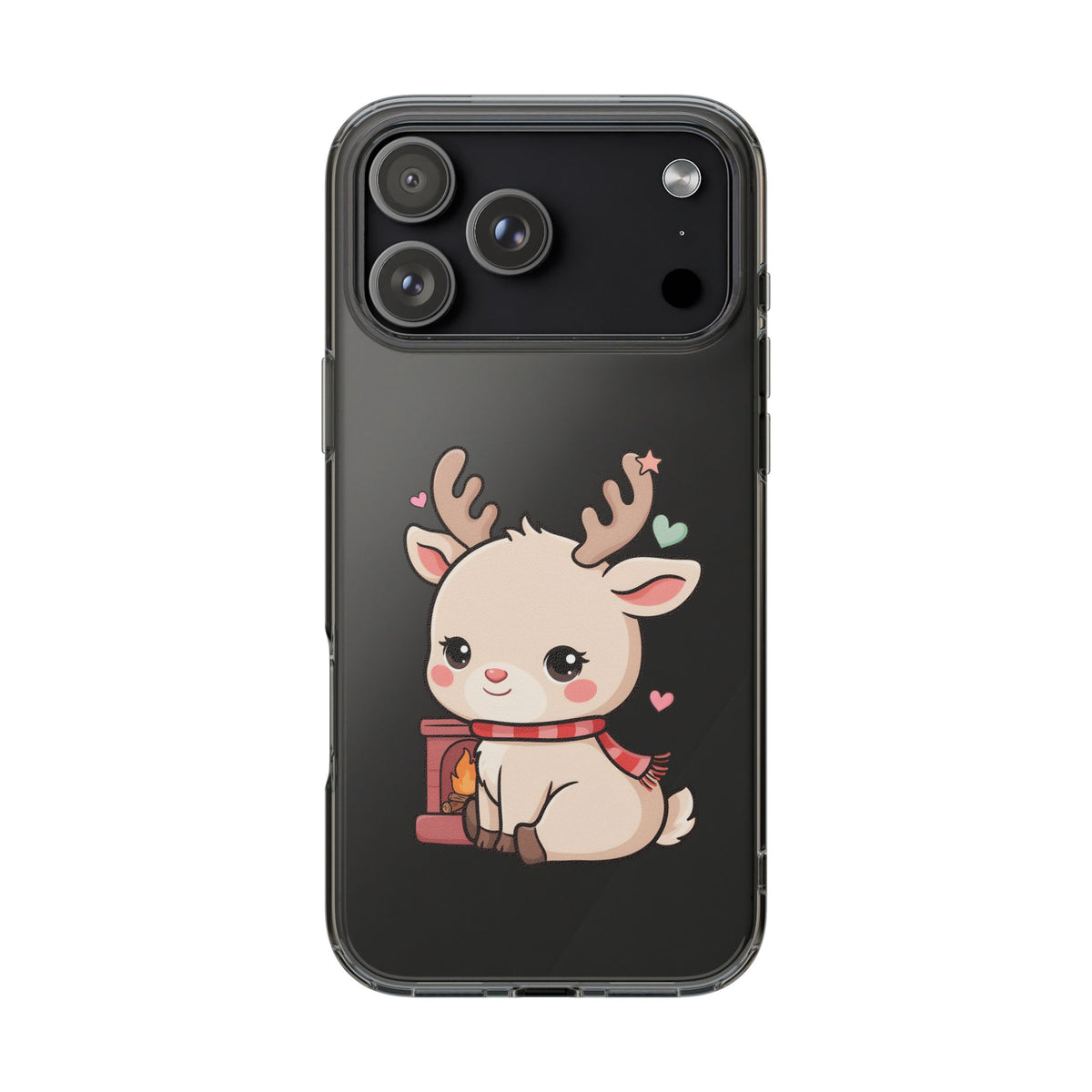 Kawaii Reindeer Phone Case for Cozy Holiday Cheer