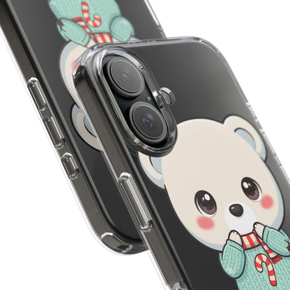 Kawaii Christmas Bear Phone Case for Holiday Season