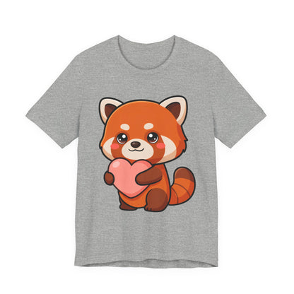 Kawaii Red Panda T-Shirt: Big Heart, Cozy Vibes