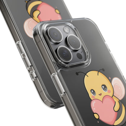 Kawaii Bee Clear Impact-Resistant Phone Case