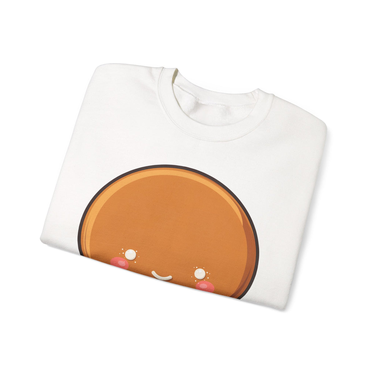 Gingerbread Man Sweatshirt, Cute Kawaii Christmas Crewneck