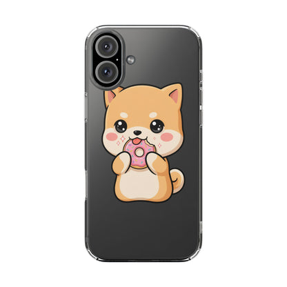 Kawaii Shiba Inu Phone Case with Donut