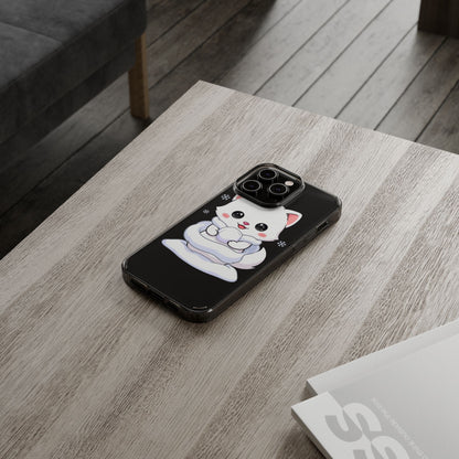 Kawaii Arctic Fox Phone Case, Cute Snow Day Gift