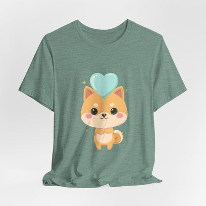 Kawaii Shiba Inu T-Shirt, Cute Balloon Dog Gift